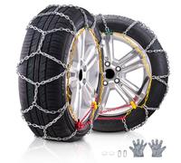 VEVOR Catene da Neve 700/750 mm per Pneumatici in Lega di Acciaio al Manganese, 2 Pezzi di Trazione di Emergenza per Auto, SUV, Camion - Argento