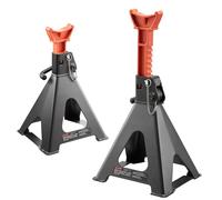 VEVOR Cavalletti di Sollevamento capacità 6 Tonnellate, Altezza Regolabile da 370 a 580 mm, Robusti Cavalletti di Sollevamento in Acciaio con Doppio Bloccaggio, per Camper, Piccoli Camion