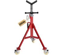 VEVOR Cavalletto per Tubi 400kg con Supporto a V da 50,5 a 93,5cm con Rotelle