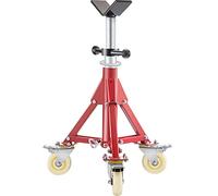 VEVOR Cavalletto per Tubi，400kg Supporto Basamento del Treppiedi, Altezza 50,5-93,5 cm Supporto Professionale Treppiede, Cavalletto per Tubi con Supporto a V per Tubi 0,32-30,48 cm, Cavalletto Bici