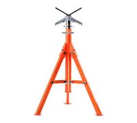 VEVOR Cavalletto per Tubi, Cavalletti per Tubi da 2500LBS, Cavalletto per Tubi con Testa a V Regolabile in Altezza da 27,2"-52", Cavalletto per Tubi Pieghevole in Acciaio 45# Tubi 1/2-12 pollici