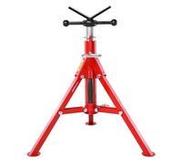 VEVOR Cavalletto per Tubi con Testa a V 0,32-30,48 cm Supporto per tubi Altezza Regolabile 61-107 cm Massima Capacità 1134 kg, Cavalletto per tubi Materiale in Acciaio al Carbonio Piedi Pieghevoli