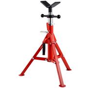 VEVOR Cavalletto per Tubi con Testa a V 0,32-30,48 cm Supporto per tubi Altezza Regolabile 61-107 cm Massima Capacità 1134 kg, Cavalletto per tubi Materiale in Acciaio al Carbonio Piedi Pieghevoli