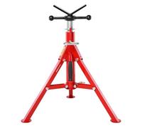 VEVOR Cavalletto per Tubi con Testa a V 0,32-30,48 cm Supporto per tubi Altezza Regolabile 61-107 cm Massima Capacità 1134 kg, Cavalletto per tubi Materiale in Acciaio al Carbonio Piedi Pieghevoli