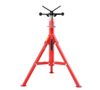 VEVOR Cavalletto per tubo con testa a V Capacità 1/8"-12", Altezza regolabile 28"-52", Supporti per tubi 2500 libbre. Capacità di carico, Supporti per tubi pieghevoli portatili