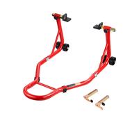 VEVOR Cavalletto Posteriore per Moto Carico max. 385kg Altezza Regolabile Rosso