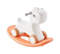 VEVOR Cavallo a Dondolo 3 in 1, Cavalluccio a Dondolo per Bambini da 1 a 3 Anni, con Tavola di Equilibrio Rimovibile, 4 Ruote Lisce, Supporta Fino a 36 kg Materiale HDPE, Oscillazione a 40°
