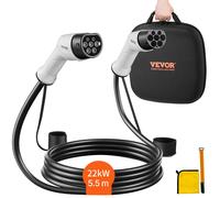 VEVOR Cavo 5m Ricarica Trifase 22KW per Veicoli Elettrici da Tipo 2 a Tipo 2