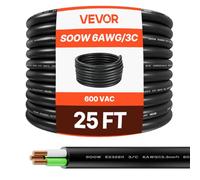 VEVOR Cavo di Prolunga per Cavo Elettrico di Alimentazione 7,62 m 6AWG Filo Rame