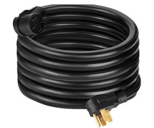 VEVOR Cavo di prolunga 10,9 m, cavo di alimentazione in rame puro, prolunga da 30 A, rivestimento ignifugo per rimorchi, roulotte, camper, veicoli, terminali auto elettriche