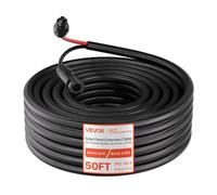 VEVOR Cavo di Prolunga per Pannello Solare Lunghezza 15,24 m Calibro 10 AWG, Cavo a Doppio Conduttore Ignifugo per Sistema Fotovoltaico Connettore MC4 Tensione CC 1500V per Camper Barche Campeggio