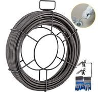 VEVOR Cavo di Scarico Cavo per Fognatura Cavo di Pulizia per Drenaggio Coclea