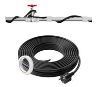 VEVOR Cavo Riscaldante per Tubi Autoregolante Lunghezza 24,4m 16,4 W/m per Tubi Termostato Integrato, Cavo Riscaldante per Tubi Acqua Protezione Tubi in PVC, Tubi in Metallo Plastica dal Congelamento