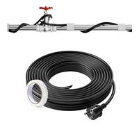 VEVOR Cavo Riscaldante per Tubi Autoregolante Lunghezza 24,4m 16,4 W/m per Tubi Termostato Integrato, Cavo Riscaldante per Tubi Acqua Protezione Tubi in PVC, Tubi in Metallo Plastica dal Congelamento