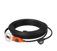 VEVOR Cavo Riscaldante per Tubi Lunghezza da 18 m 23 W/m per Tubi con Termostato Integrato, Cavo Riscaldante per Tubi dell'Acqua Protezione Tubi in PVC, Tubi in Metallo e Plastica dal Congelamento