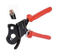 VEVOR Cesoia per Cavi Tagliacavi a Cricchetto Taglierina per Cavi Elettrici Lame in Acciaio Armonico Manici Rivestiti in PVC, Cesoia a Cricchetto per Fili in Rame e Alluminio Durezza Lama 50 HRC