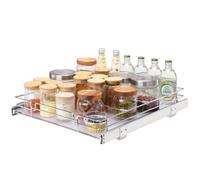 VEVOR Cestello Estraibile Sottolavello da Cucina 432 x 533 x 63,5 mm 1 Piano in Acciaio Cromato, Cestello Scorrevole per Cucina Ripiano Carico max. 13 kg, Cestello Portautensili Sottolavello da Cucina