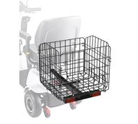 VEVOR Cestino Posteriore per Scooter, Pieghevole in Filo Metallico, Cestino per Carichi Pesanti Spazioso, Funziona con Ricevitore, Compatibile con Maggior Parte Scooter per Disabili Golden