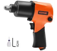 VEVOR Chiave a percussione pneumatica, Pistola a percussione pneumatica da 1/2" Coppia per rompere dadi fino a 880 piedi-libbre, Utensile pneumatico leggero da 7500 giri/min