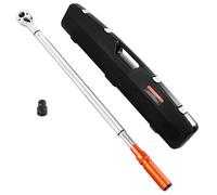 VEVOR Chiave Dinamometrica Clic, 100-600 lbf-ft e 136-814 N.m Set di Chiavi Dinamometriche Bidirezionali con Scale a Doppia Gamma, 48 Denti, Acciaio Legato, per Riparazione di Automobili