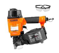 VEVOR Chiodatrice Pneumatica a Spirale, 25-57 mm, Chiodatrice Pneumatica a Spirale 15°, MCN55, 70-120 PSI, Testa del Chiodo Φ5,5 - Φ5,7 mm, Rivestimenti, Copertura Pallet, Legno, Recinzioni, Terrazze