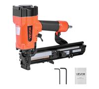 VEVOR Chiodatrice Pneumatica, per Tappezzeria Calibro 16, Corona Larga 26,4 mm, Lunghezza da 16 mm a 38 mm, Chiodatrice Sparachiodi Pneumatica da 70-120 PSI con 2 Modalità di Sparo per Coperture