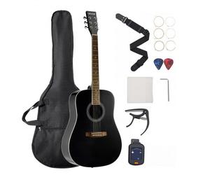 VEVOR Chitarra Acustica Dreadnought da 41 in / 1041,4 mm Chitarra Acustica 6 Corde Nera