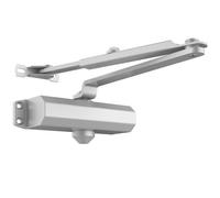 VEVOR Chiudiporta Automatico, Capacità Carico 68kg, Chiudiporta Idraulico con Buffer Misura Regolabile Uso Residenziale Commerciale Corpo in Alluminio, Installazione Facile, Argento