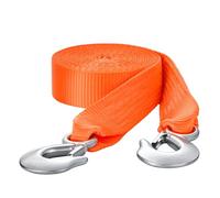 VEVOR Cinghia di Traino per ATV con Ganci, 50,8 mm x 6,1 m Capacità di 7711 kg Corda di Recupero Resistente con Ganci di Sicurezza per Camion e Veicoli, Accessorio di Traino per l'Assistenza Stradale
