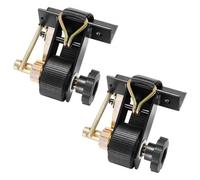 VEVOR Cinghie a Cricchetto di Ancoraggio, Montaggio su Tubo Quadrato Nero, Larghezza 38 mm x Lunghezza 2,25 m, Cinghie Nere per Fissaggio con Doppi Ganci a J, Carico 226,8 kg, Confezione da 2