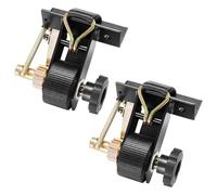 VEVOR Cinghie a Cricchetto di Ancoraggio, Montaggio su Tubo Quadrato Nero, Larghezza 38 mm x Lunghezza 2,25 m, Cinghie Nere per Fissaggio con Doppi Ganci a J, Carico 226,8 kg, Confezione da 2