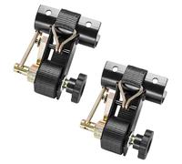 VEVOR Cinghie a Cricchetto per Retrattili Confezione da 2 Montaggio su Tubo Tondo Nero, Larghezza 38 mm x Lunghezza 2,25 m, Cinghie Nere per Fissaggio con Doppi Ganci a J, Carico 226,8 kg