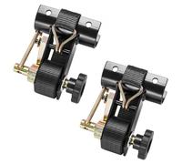 VEVOR Cinghie a Cricchetto per Retrattili Confezione da 2 Montaggio su Tubo Tondo Nero, Larghezza 38 mm x Lunghezza 2,25 m, Cinghie Nere per Fissaggio con Doppi Ganci a J, Carico 226,8 kg