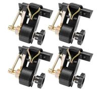 VEVOR Cinghie a Cricchetto per Retrattili, Montaggio su Tubo Quadrato Nero, Larghezza 38 mm x Lunghezza 2,25 m, Cinghie Nere per Fissaggio con Doppi Ganci a J, Carico 226,8 kg, Confezione da 4