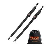 VEVOR Cinghie a Cricchetto Retrattili, 5,08 x 121,92 cm con Ganci di Sicurezza a S, 2 Pezzi Cinghie di Fissaggio a Cricchetto con Resistenza Rottura 680,4 kg, per Rimorchi, Veicoli, Barche