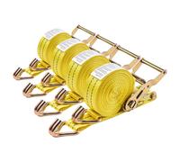 VEVOR Cinghie di Fissaggio con Doppio Gancio a J da 38,1 mm x 6,1 m Resistenza