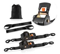 VEVOR Cinghie di Tensionamento da 50,8 mm x 3 m con Doppio Gancio a S 2 pz