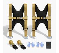 VEVOR Cinghie per Taslochi Supportano Fino a 453,6 kg Sistema di Sollevamento e Spostamento per Due Persone con 2 Cinghie di Imbracatura e 2 Cinghie Portanti per Spostare Mobili, Elettrodomestici