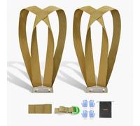 VEVOR Cinghie per Traslochi Sistema di Sollevamento e Spostamento per 2 Persone con 2 Cinghie di Imbracatura 1 Cinghia Portante e 1 Cinghia Portatile, per Spostare Mobili, Elettrodomestici