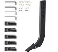 VEVOR Codolo per Lama a Scatola, Codolo per scarificatore da 18'', Codolo per Raschietto a 4 Fori, Codolo per Ripper con Denti e perni Conici Rimovibili, 4 Pezzi