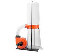 VEVOR Collettore di Polvere a Cono Vortex da 1100 CFM e 2,5 Micron, Sistema di Raccolta Polvere per Lavorazione del Legno da 1,5 CV con Sacco Raccoglitore da 132,5 L Sacco Filtro 159L, 2800 giri/min