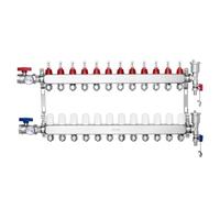 VEVOR Collettore Riscaldamento Radiante 12 Rami Tubi PEX 12,7 mm Set Collettore