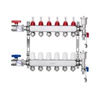 VEVOR Collettore Riscaldamento Radiante 6 Rami Tubi PEX 12,7 mm Set Collettore