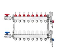 VEVOR Collettore Riscaldamento Radiante 8 Rami Tubi PEX 12,7 mm Set Collettore