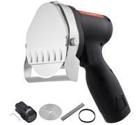 VEVOR Coltello Elettrico Shawarma, Coltello Turco Professionale con Batteria Senza Fili da 80 W, Giroscopio Commerciale in Acciaio Inossidabile, Affettatrice Doner Kebab con 2 Lame, Φ4"/100mm, Spessor