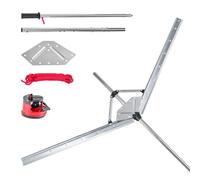 VEVOR Coltello per Erbacce Acquatiche con Corda da Lancio da 9 m Rastrello per Laghetto con Larghezza di Taglio Massima di 1570 mm Lame in Acciaio Affilate e Resistenti, per Tife, Phragmites e Ninfee