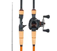VEVOR Set Canna da Pesca per Destrimani e Mulinello, Resistenza dell'Asta Media-Pesante, Canna in Fibra di Carbonio da 2,13 m IM7, con Cuscinetti a Sfera e Impugnatura in Sughero, per Acqua Salata