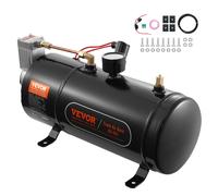 VEVOR Kit compressore d'aria 12V con serbatoio 3 L sistema integrato per clacson tromba, 90–120 PSI