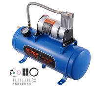 VEVOR Compressore d'Aria 12V Serbatoio 6 L Sistema di Compressione per Tromba