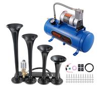 VEVOR Compressore d'Aria 12V Serbatoio 6L Sistema Compressione per Tromba 120PSI